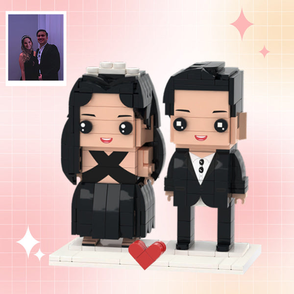 Customizable Fully Body 2 People Custom Brick Figures Evening Gowns Brick Me Figures